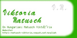 viktoria matusch business card